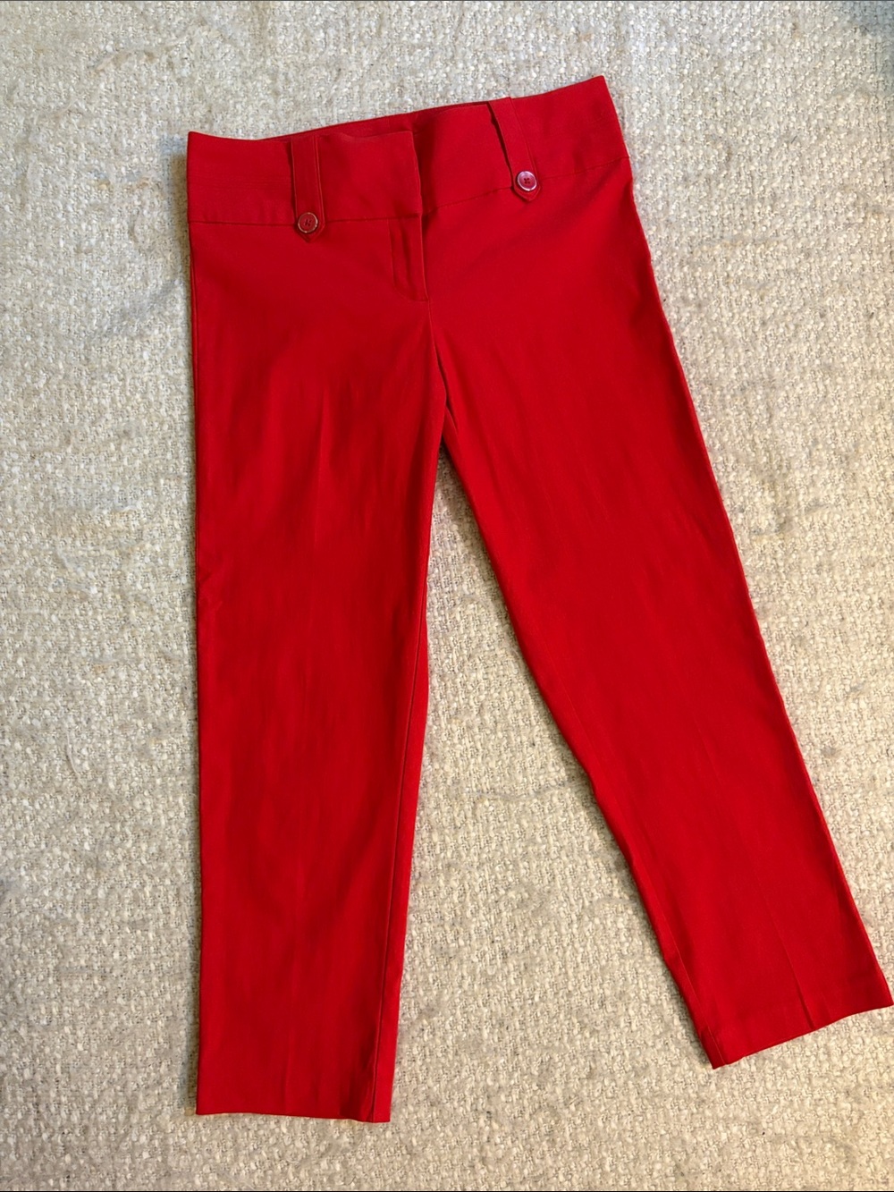❤️ NWOT HALO WOMENS SIZE 4 RED CAPRI PANT